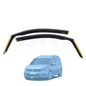 VW Caddy 2004-2020 Deflec Smoked Wind Deflectors (2pc)