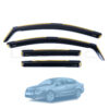 VW Passat B6/7 Saloon 2005-2014 Deflec Smoked Wind Deflectors (5 Door) (4 pc)