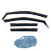 Toyota Rav 4 2013-2019 Deflec Smoked Wind Deflectors (5 Door) (4 pc)