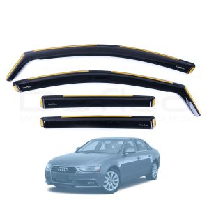 Audi A4 B8 Sedan 09-15 Deflec Smoked Wind Deflectors (4 pcs)
