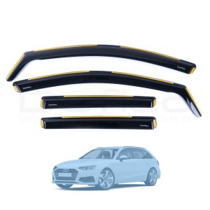 Audi A4 B9 16-24 Deflec Smoked Wind Deflectors (4pc)