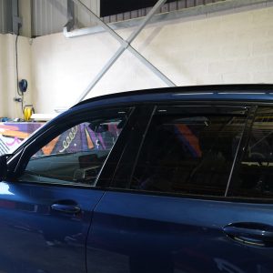 Alternative view of BMW X3 18-23 Deflec Smoked Wind Deflectors (4pc)
