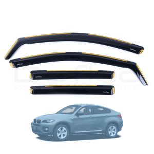BMW X6 07-14 Deflec Smoked Wind Deflectors (4pc)
