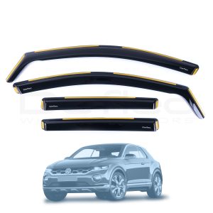 VW T-Roc 2017 Onwards Deflec Smoked Wind Deflectors (4pc)