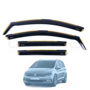 VW Touran 2015 Onwards Deflec Smoked Wind Deflectors (4pc)